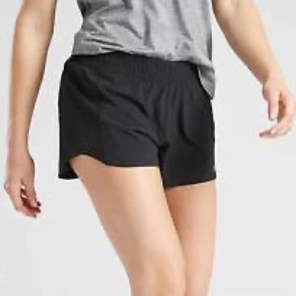 Athleta Girl Hustle 3” Mesh Panel Drawstring Athletic Shorts Size Medium